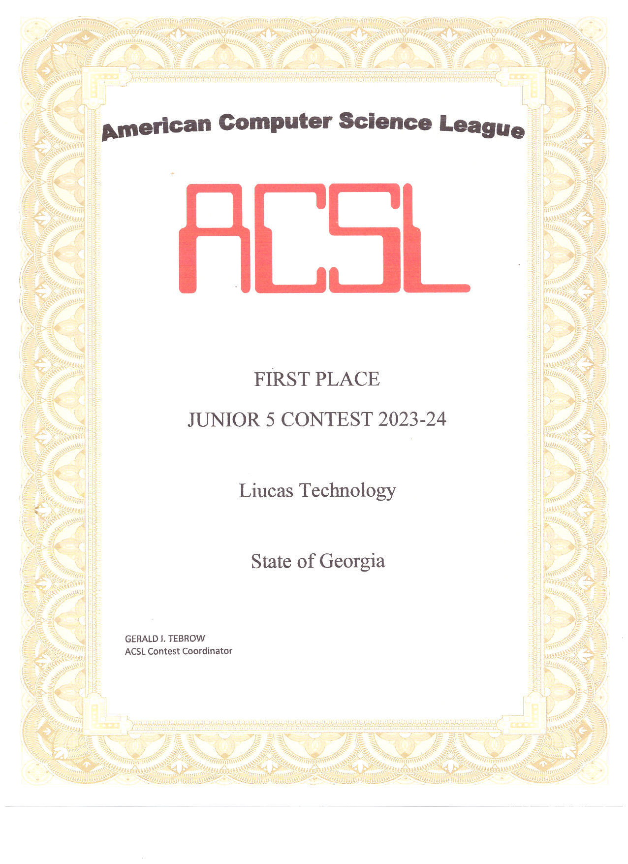 Certificate 6